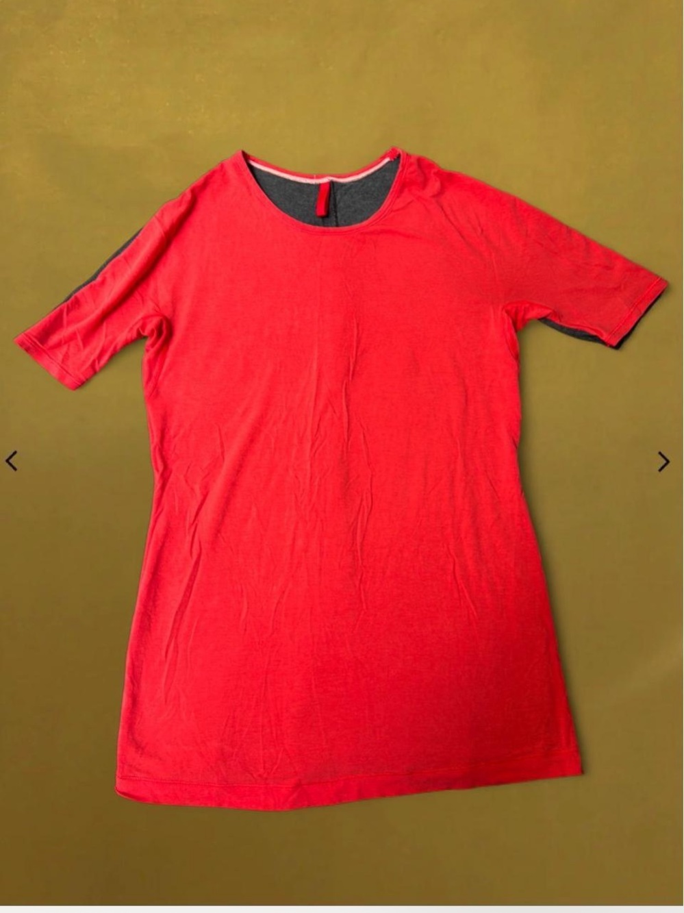 lululemon athletica Red Short-Sleeve Tunic Tee